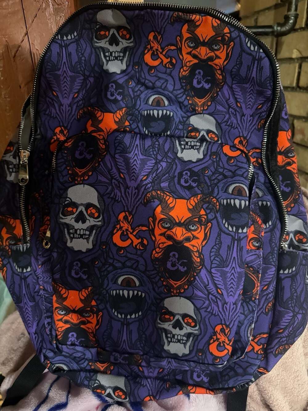 Dungeons & Dragons All-Over Print Monster Backpack - Picture 1 of 3